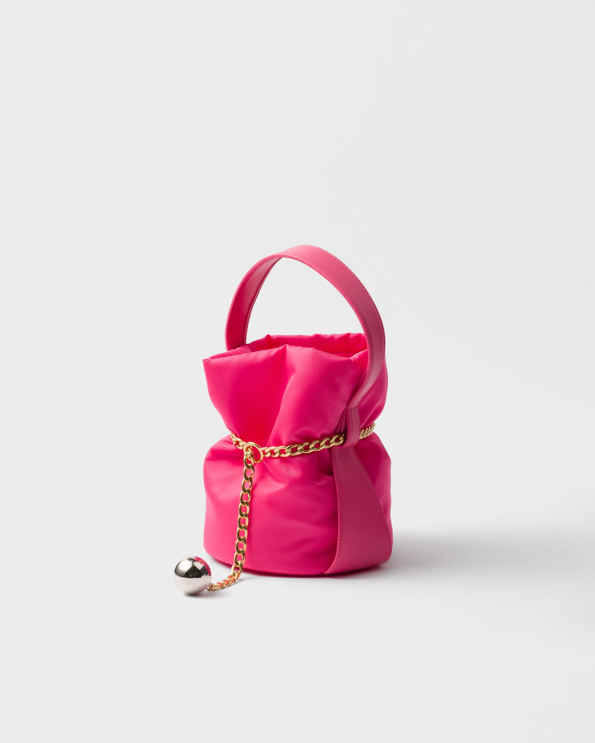 Prada Petit Sac Noir mini Re-Nylon and nappa leather bucket bag - Image 4